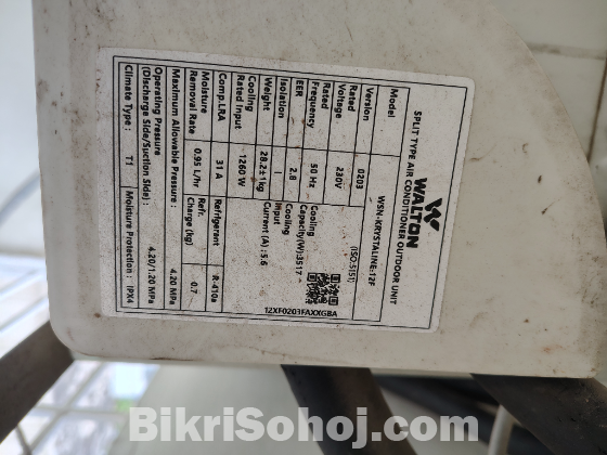 Walton 1 ton non inverter ac